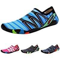 Qimaoo Zapatos de Agua para Buceo Snorkel Surf Piscina Playa Vela Mar Acuáticos Cycling Deportes Yoga Aqua Calzado para…